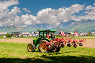 Tractor on the field